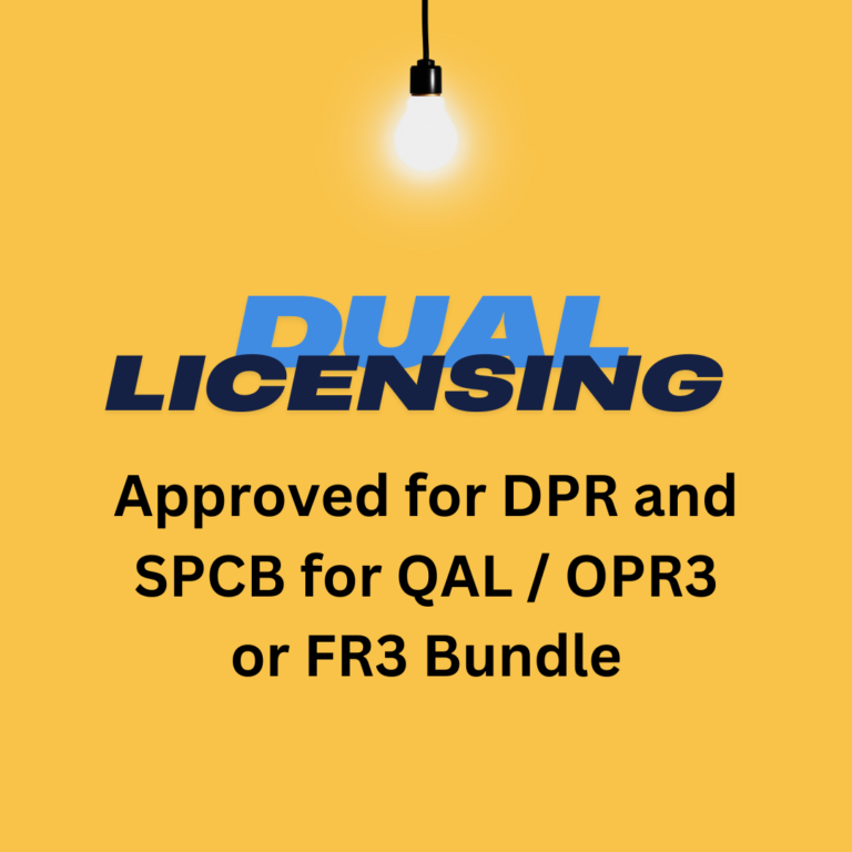 Dual Licensing approved for DPR and SPCB for QAL OPR3 or FR3 Bundle